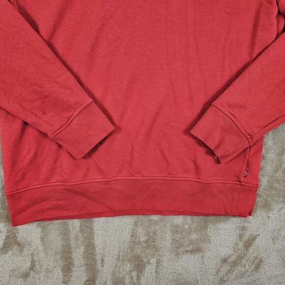 Levi's The Original Spell Out Sweatshirt Unisex Sz XXL Red Long Sleeve Pullover - Picture 7 of 10